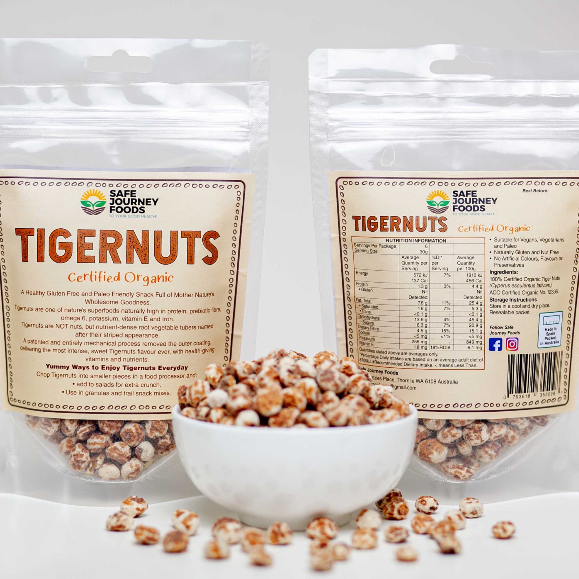 Certified Organic Tigernuts 200g
